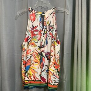 White Cream Graphic Relaxed Top